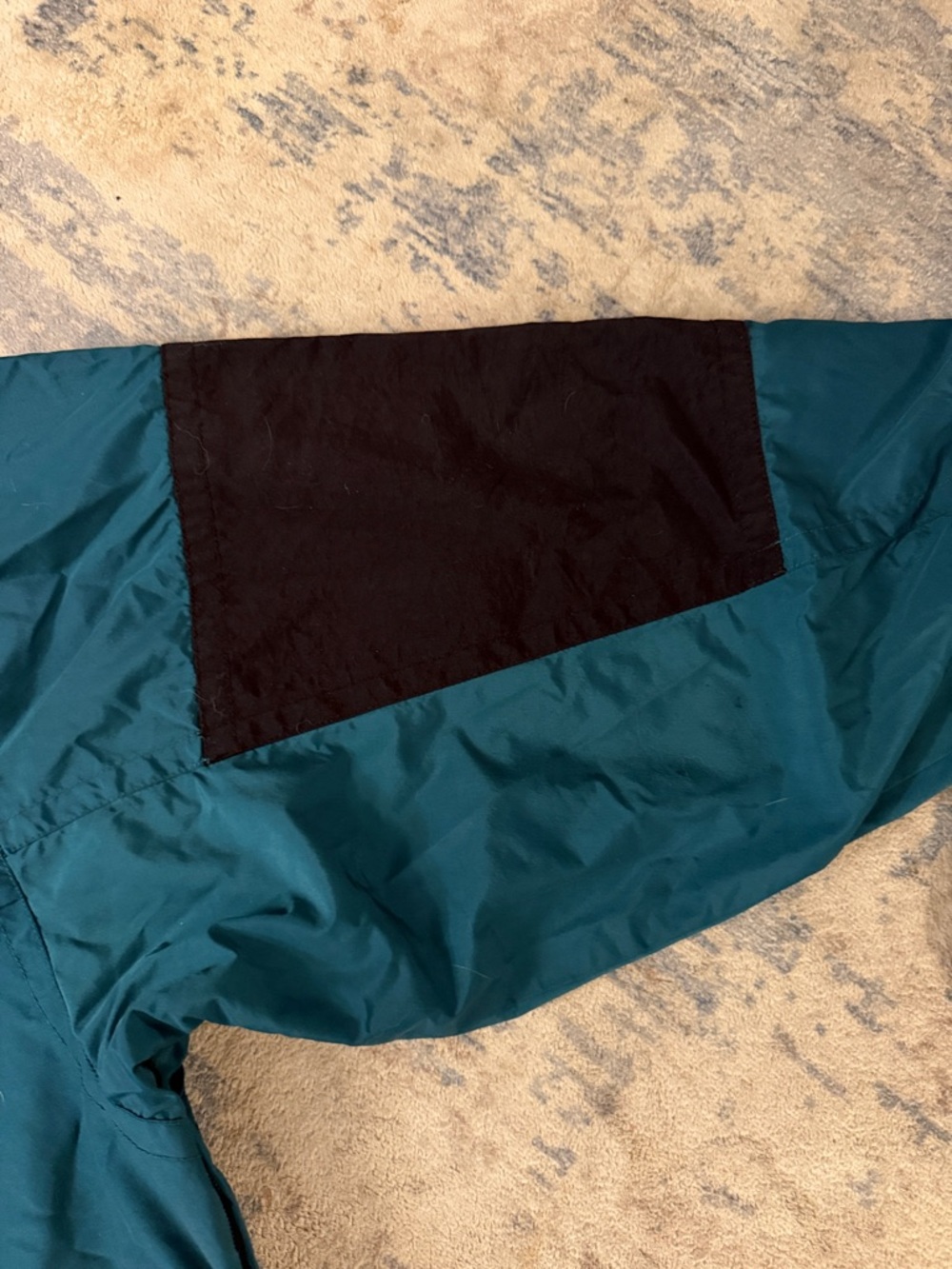 Vintage CB Sports Anorak Jacket XXXL Green Black Pullover Hooded - Picture 11 of 12